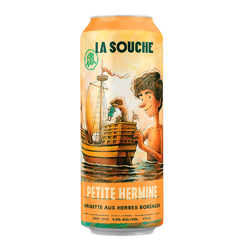 BIÈRE LA SOUCHE PETITE HERMINE 4.5% / LA SOUCHE PETITE HERMINE BEER 4.5%
