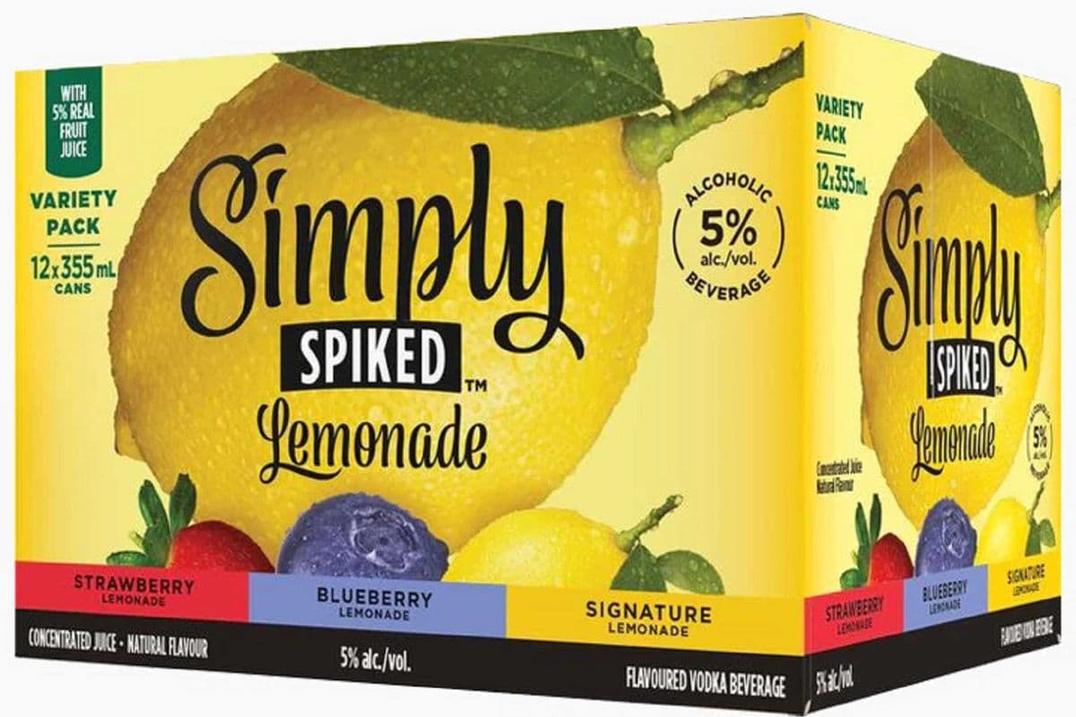 SIMPLY SPIKED LEMONADE MIXER (12 PACK) (12 x 355ML CAN)
