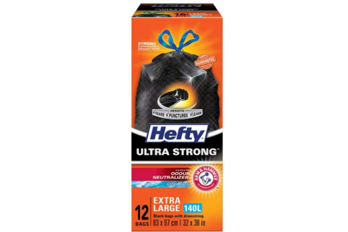 Hefty Black Ultra Strong Garbage Bag