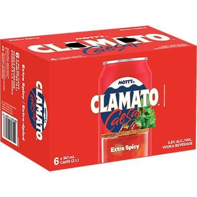 Mott's Extra Spicy Caesar, 6 x 341 ml