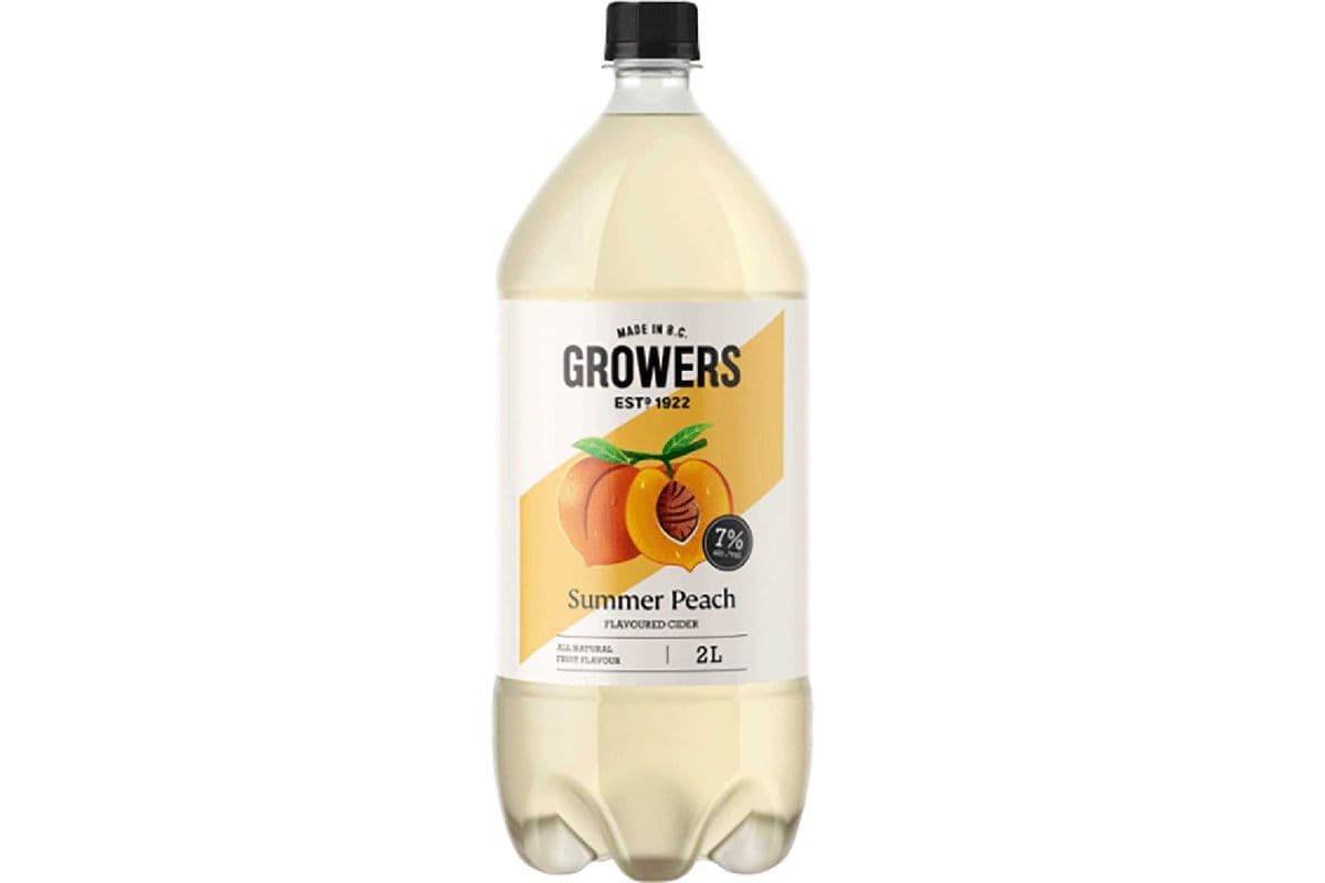 Growers Peach Cider (1 x 2.00 L Bottle)