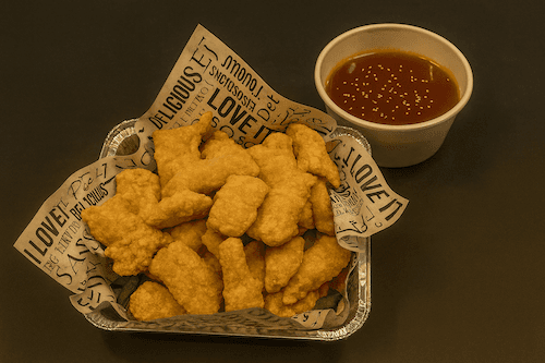 Platter Deep Fried Sliced Basa  w/Sweet and Sour Sauce / 歡樂餐 糖醋龍利魚塊