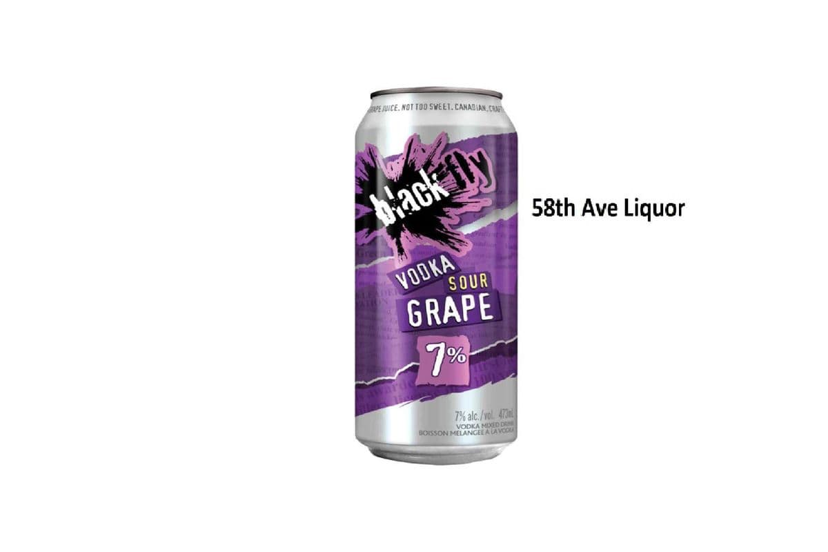 BLACK FLY VODKA SOUR GRAPE CAN (1 x 473ML)