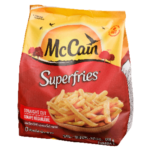 McCain Superfries Coupé Réguliére avec du sel Marine 650g/ McCain Superfries Straight Cut with Sea Salt