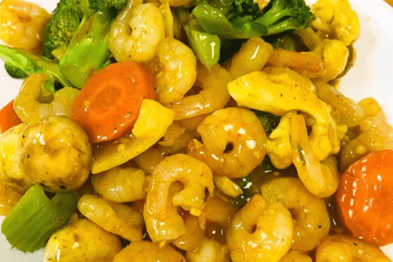 Shrimp with Curry Sauce (18 pcs)
