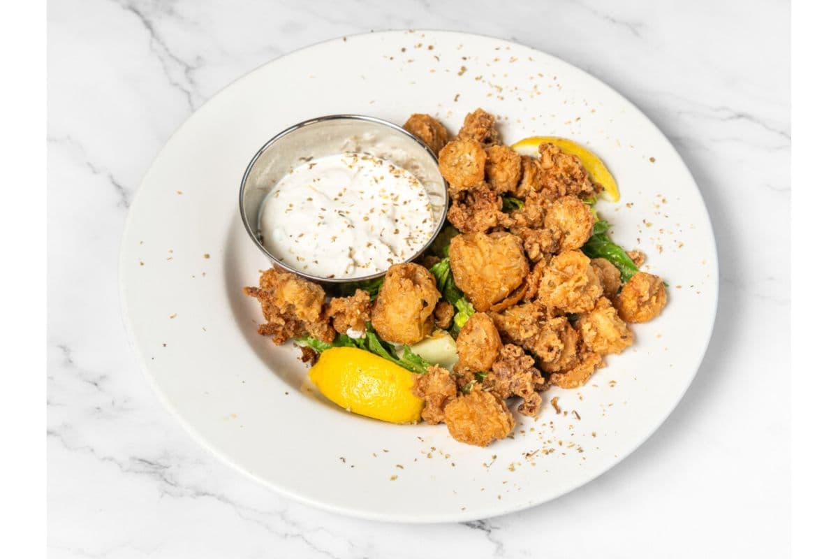 Calamari with Tzatziki