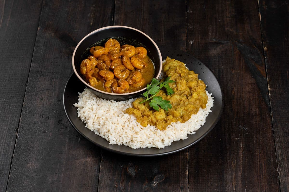 Rice - Curry Shrimp