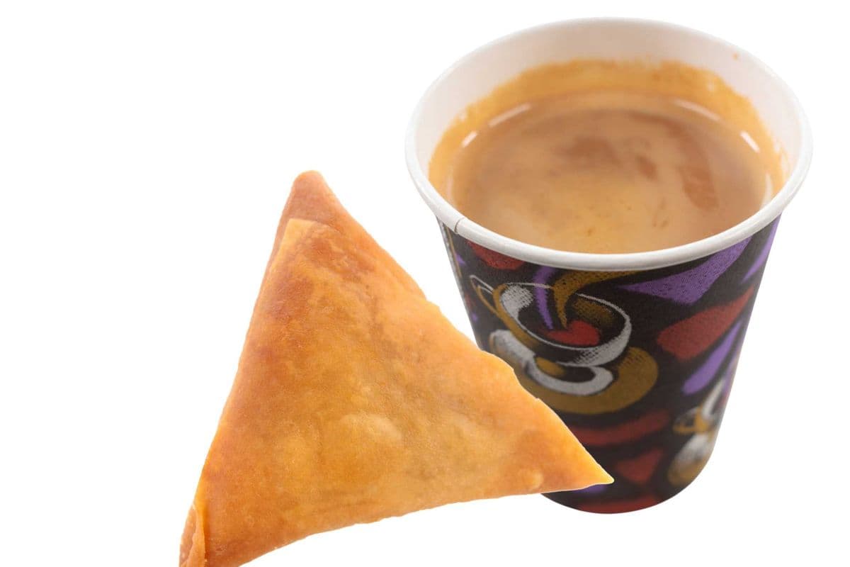Medium Chai and Large Samosa