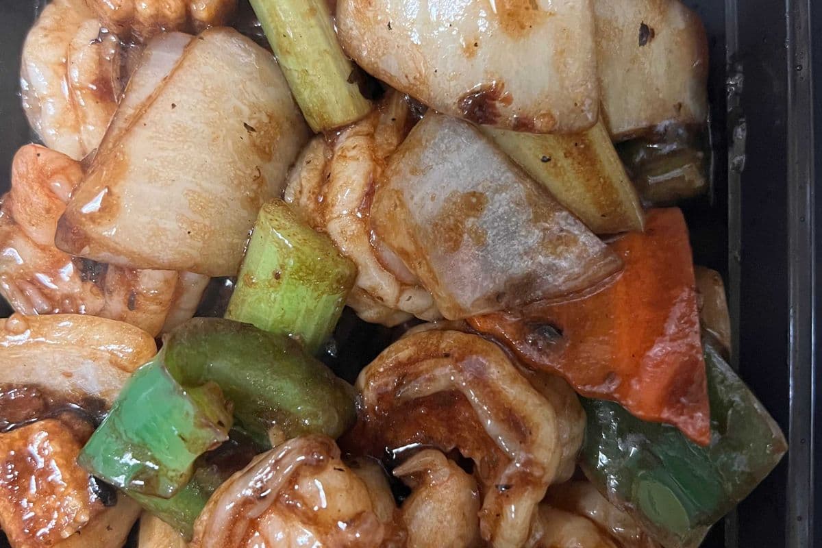 65b. Shrimp with Black Bean Sauce