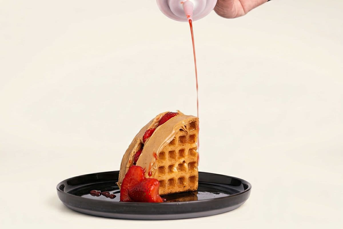 Strawberry Peanut Butter Pocket Waffle