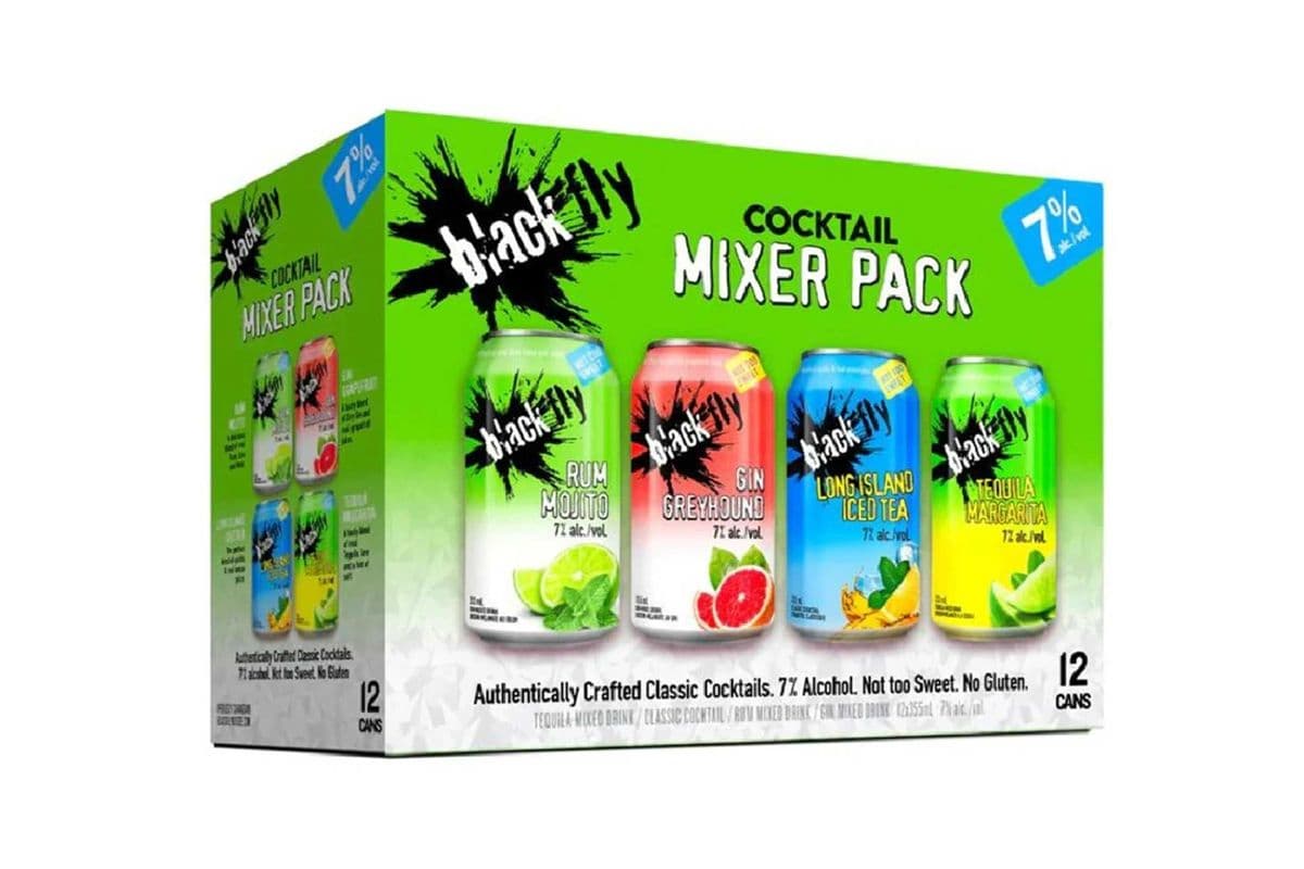 Black Fly Cocktail Mixer Can Green (12 Pack Cans) (12 x 355 ml)