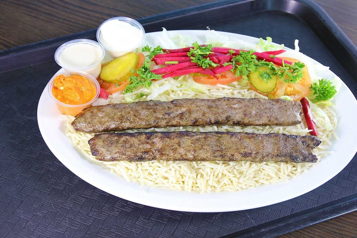 Beef Kebab (2 pcs) Platter