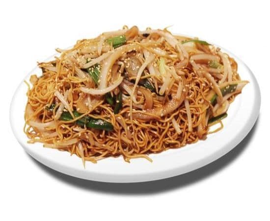28. Nouilles sautées aux fèves germées avec sauce soya / Stir Fried Soy Bean Noodles with Soy Sauce/豉黄面
