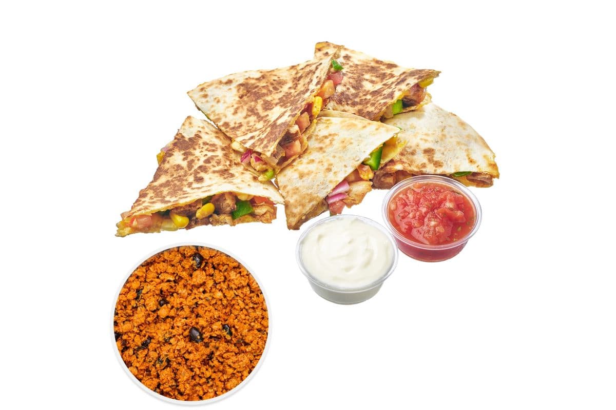 Black Bean Crumble Quesadilla