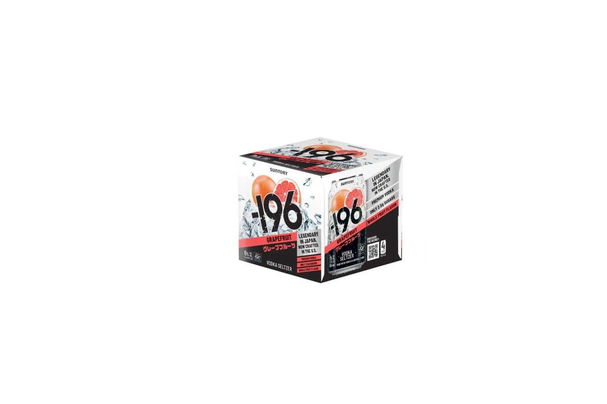 Suntory -196 Grapefruit Vodka Soda (4 Cans) (1 x 4x355ML)