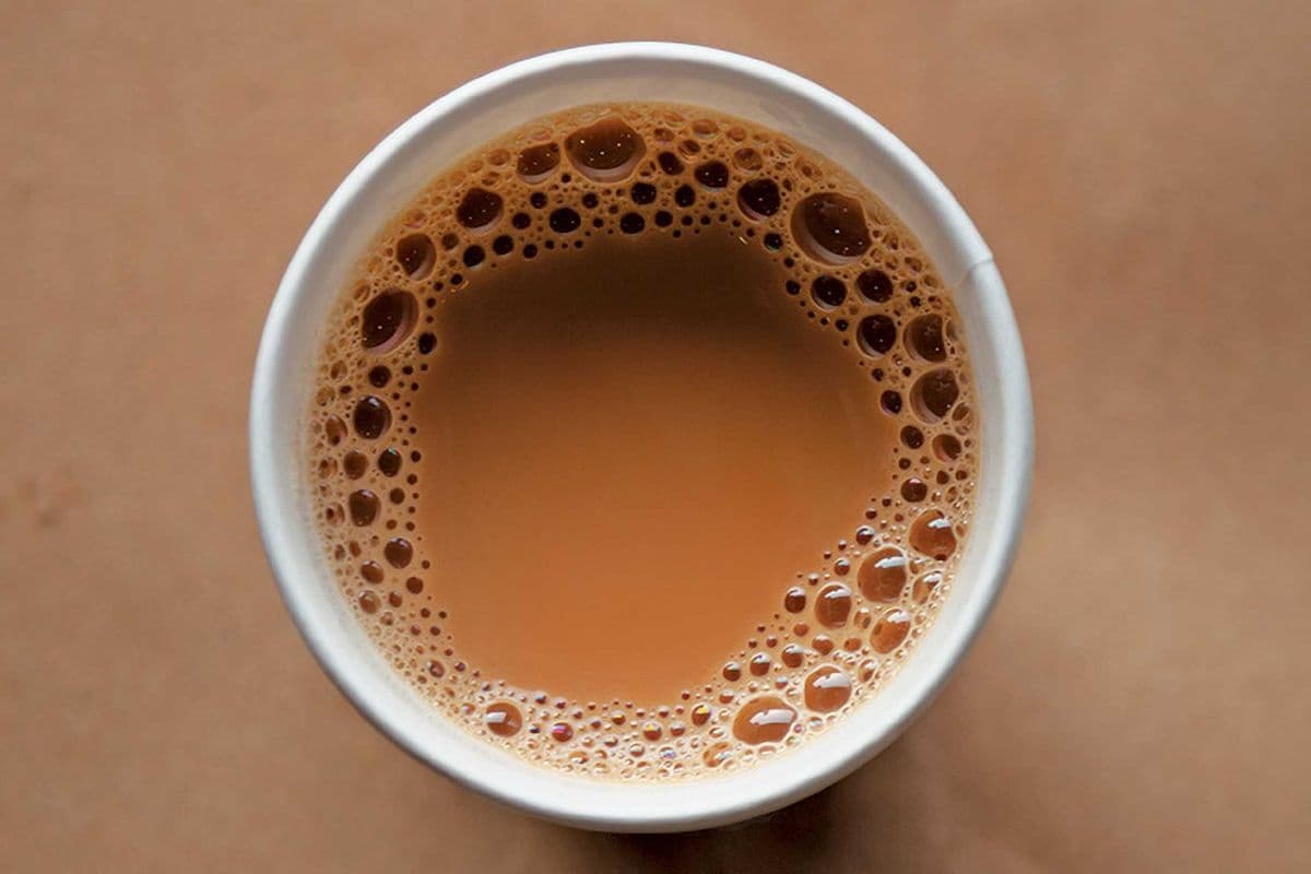 Hot Vietnamese Tea and Condensed Milk