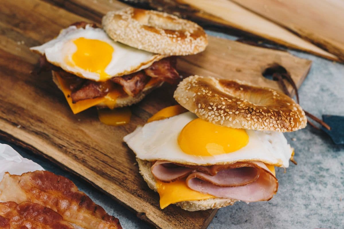 Breakfast Bagel Sandwich