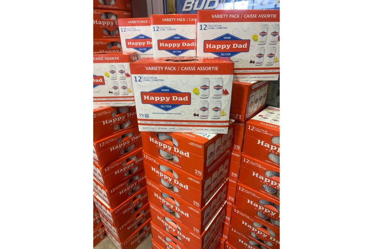 Happy Dad Hard Seltzer Variety Pack (12 x 355 ml)