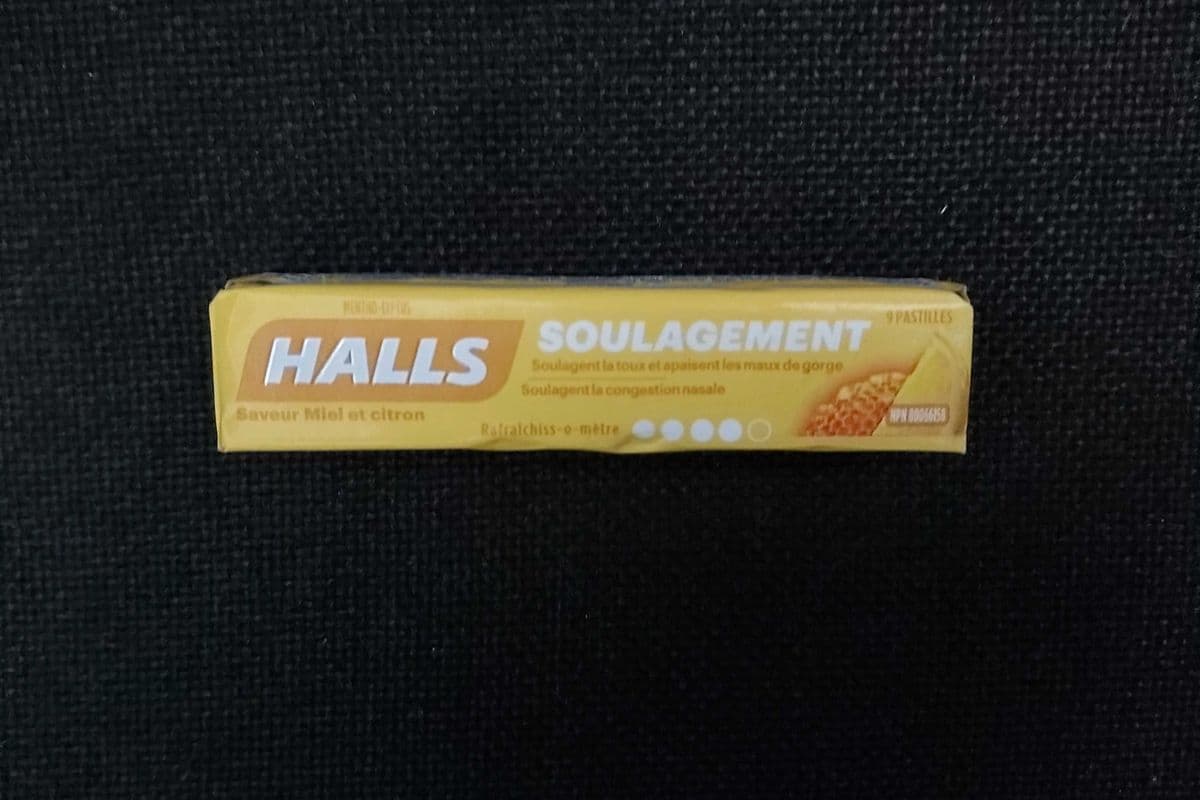 HALLS soulagement miel et citron / relief honey-lemon