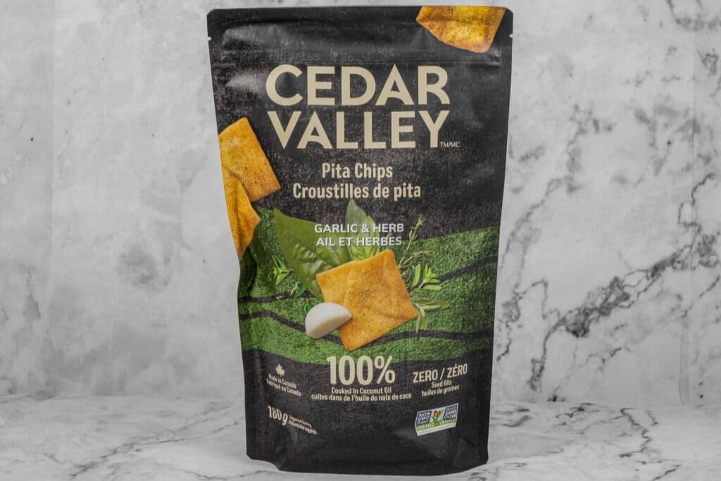Cedar Valley Pita Chips - Garlic and Herb