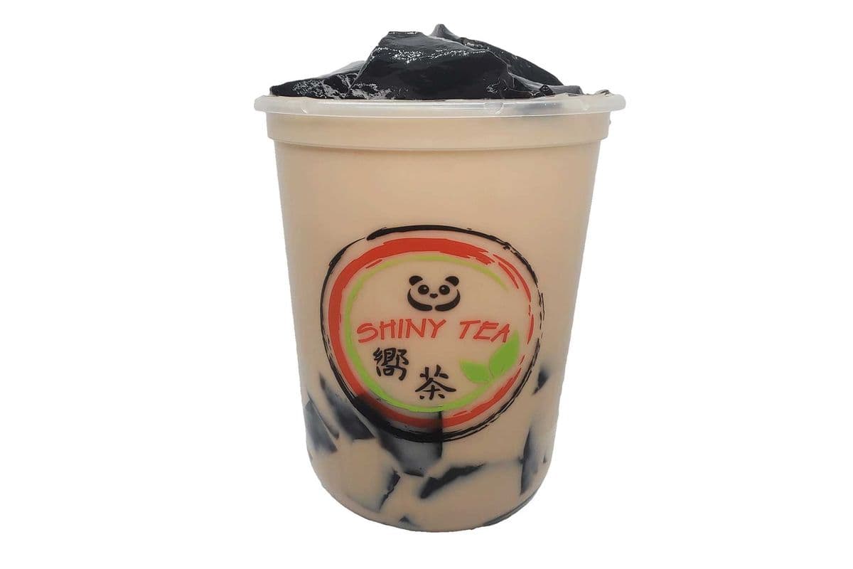 Grass Jelly Milk Tea 仙草奶凍