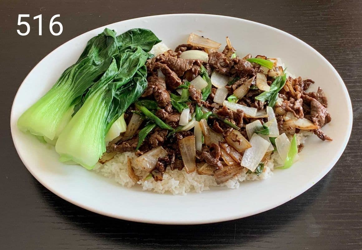 516. Com Bo Xao Cu Hanh, Cai Luoc