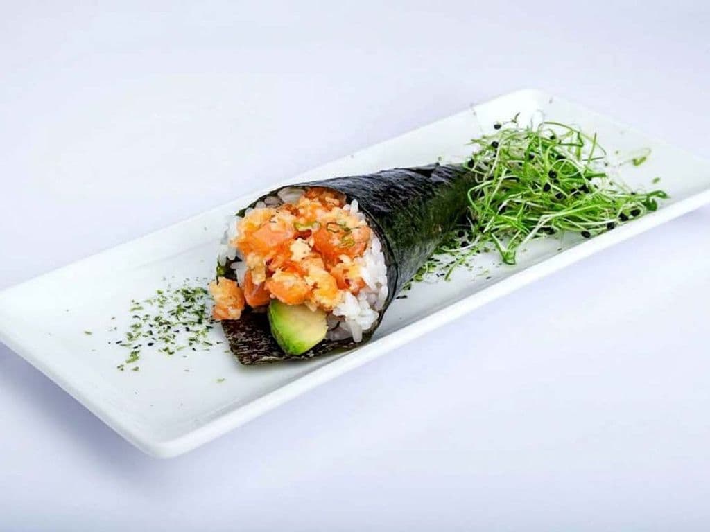 Spicy Salmon Hand Roll