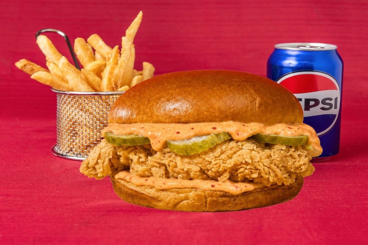 Homestyle Spicy Fried Chicken Sandwich Meal