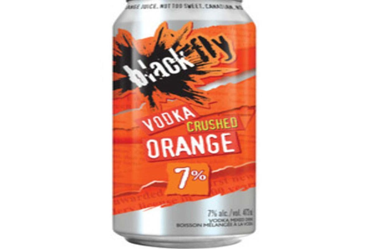 BLACK FLY VODKA CRUSED ORANGE TALL CAN 4x473ML (4 x 473ml)