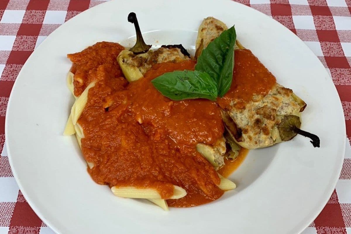 Stuffed Hot Peppers and Penne
