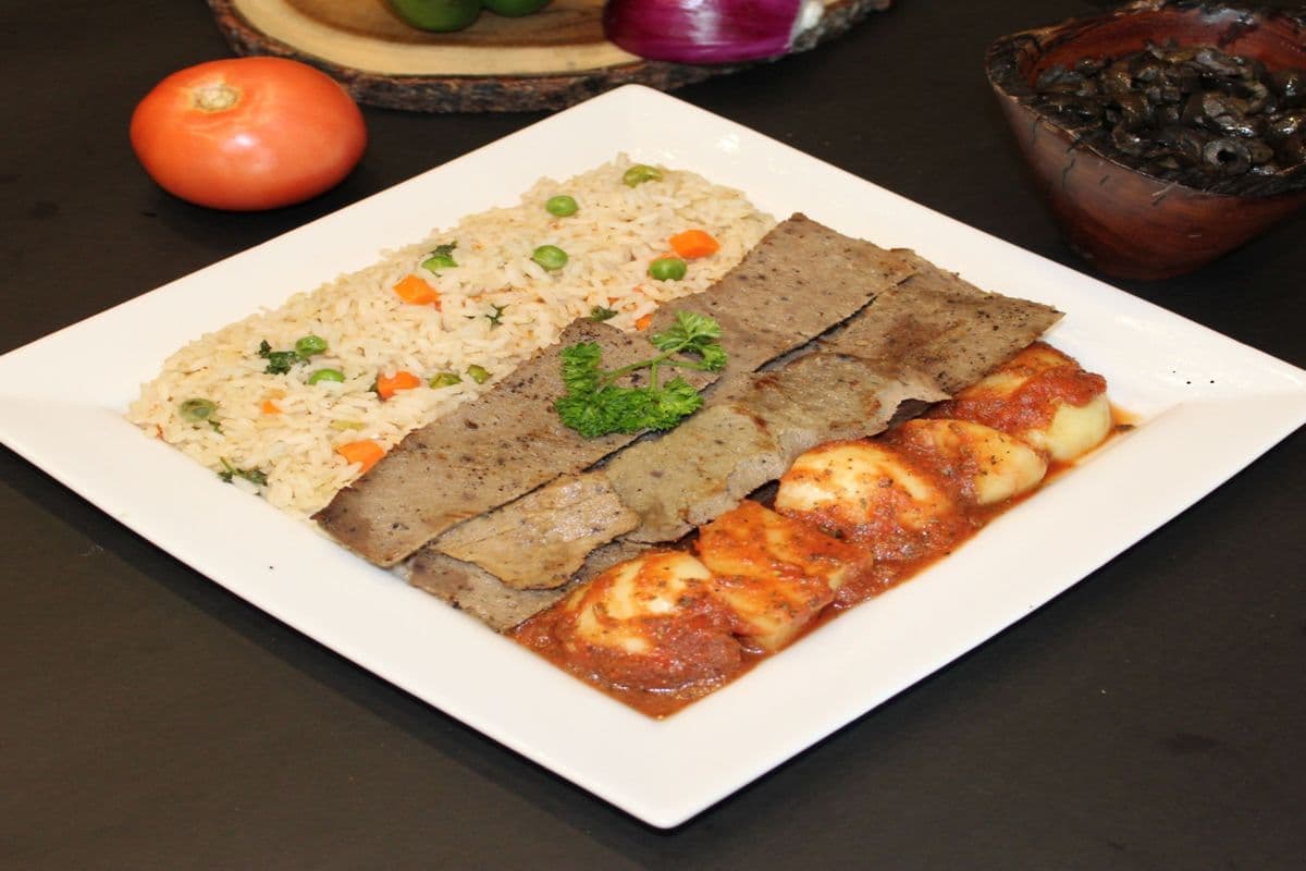 Beef and Lamb Special with Rice and Potatoes