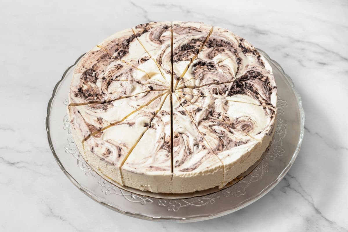 9" Blueberry Swirl Cheesecake