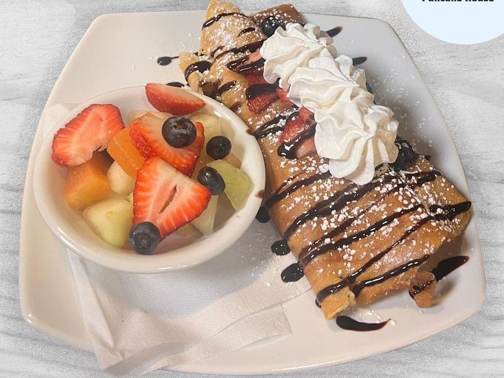 Berry and banana Crepes