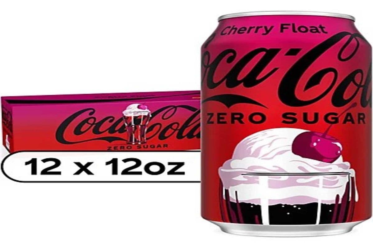 Coke Cherry Ice Cream Float Zero Sugar (355ml)