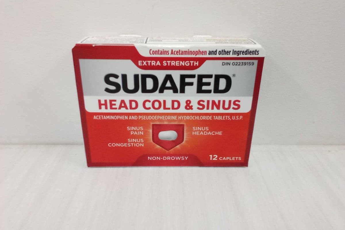 Sudafed Cold and Sinus Extra Strength Caplet (12 caplets)