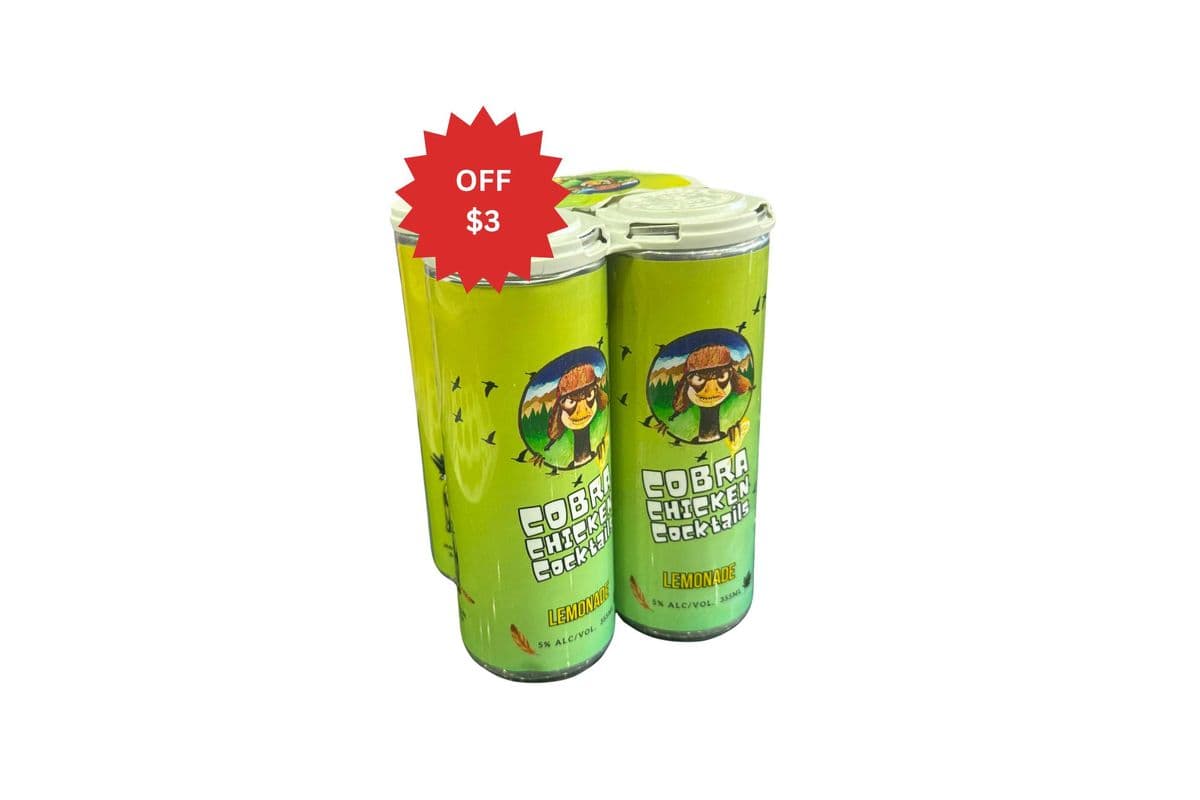 COBRA CHICKEN LEMONADE 4PK (4 x 355ML)
