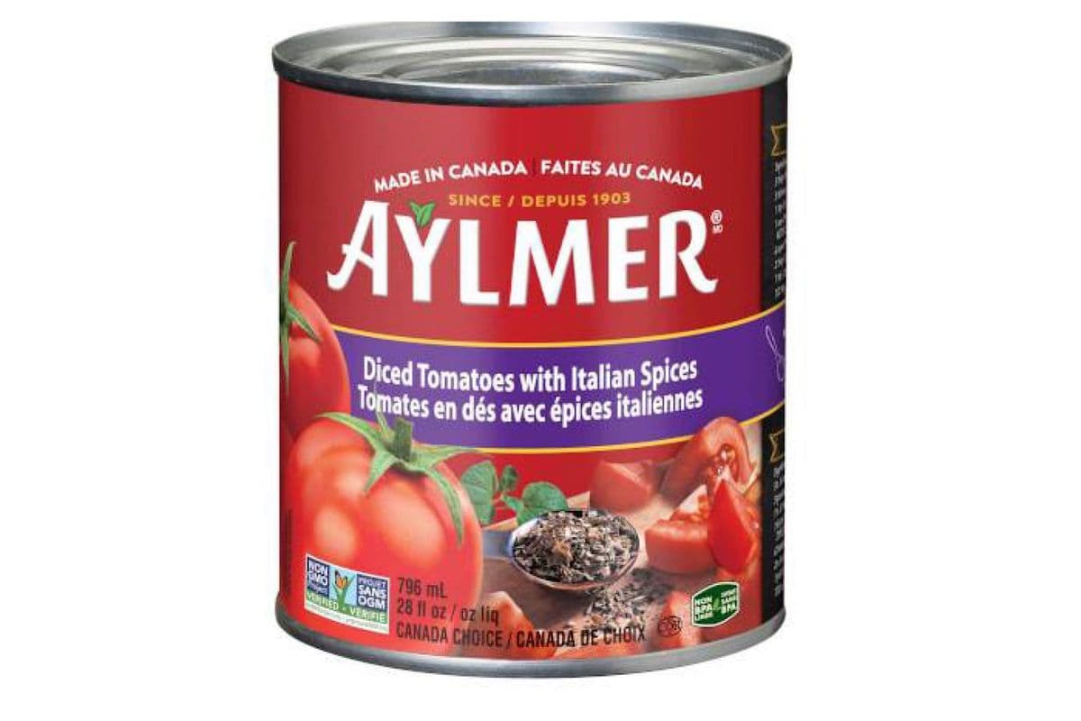 Aylmer - Tomates en Dés avec Épices Italiennes / Diced Tomatoes with Italian Spices (796 ml)