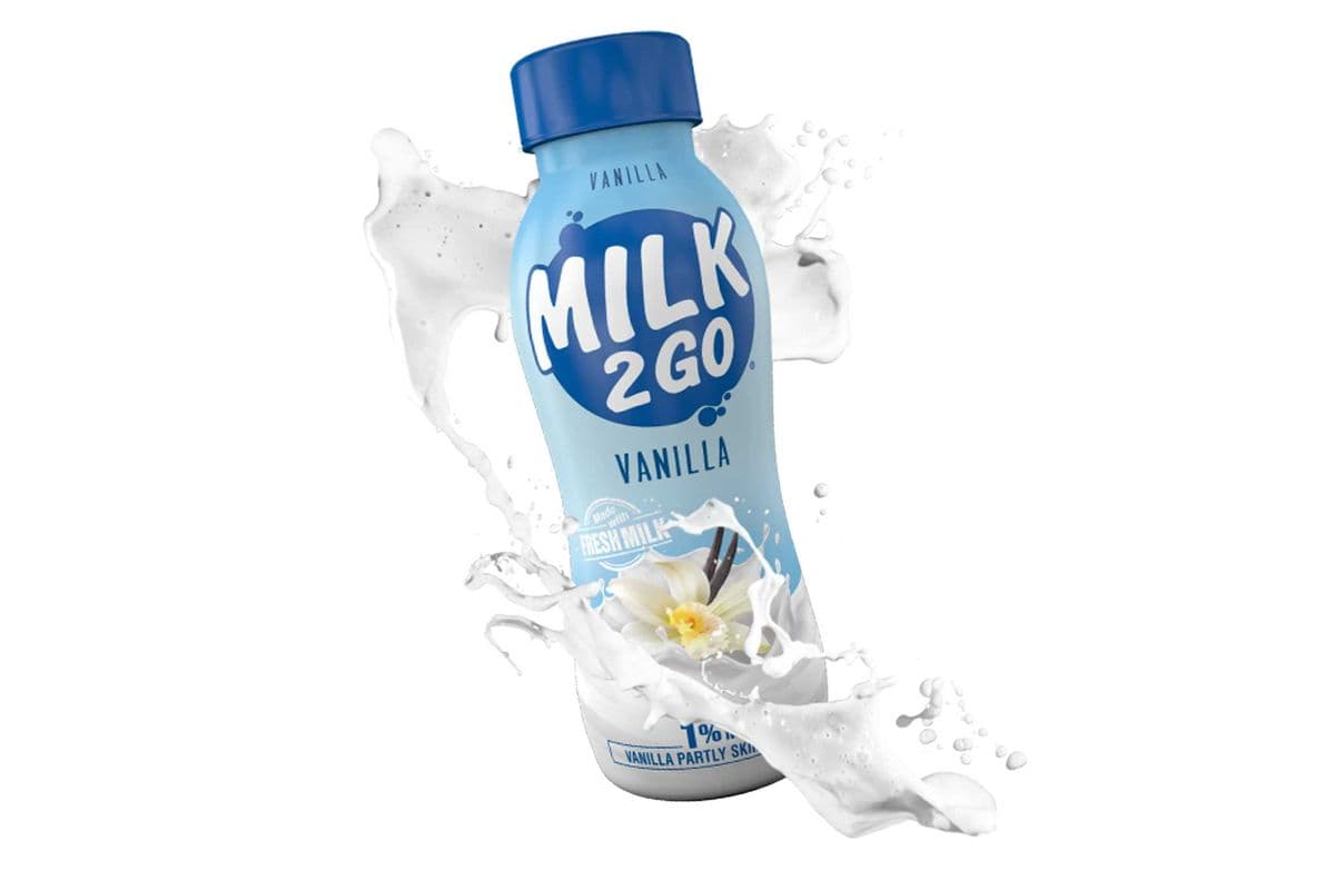 Milk 2 Go Partly Skimmed Vanilla Milk 1% M.F. 473ml (473ml)