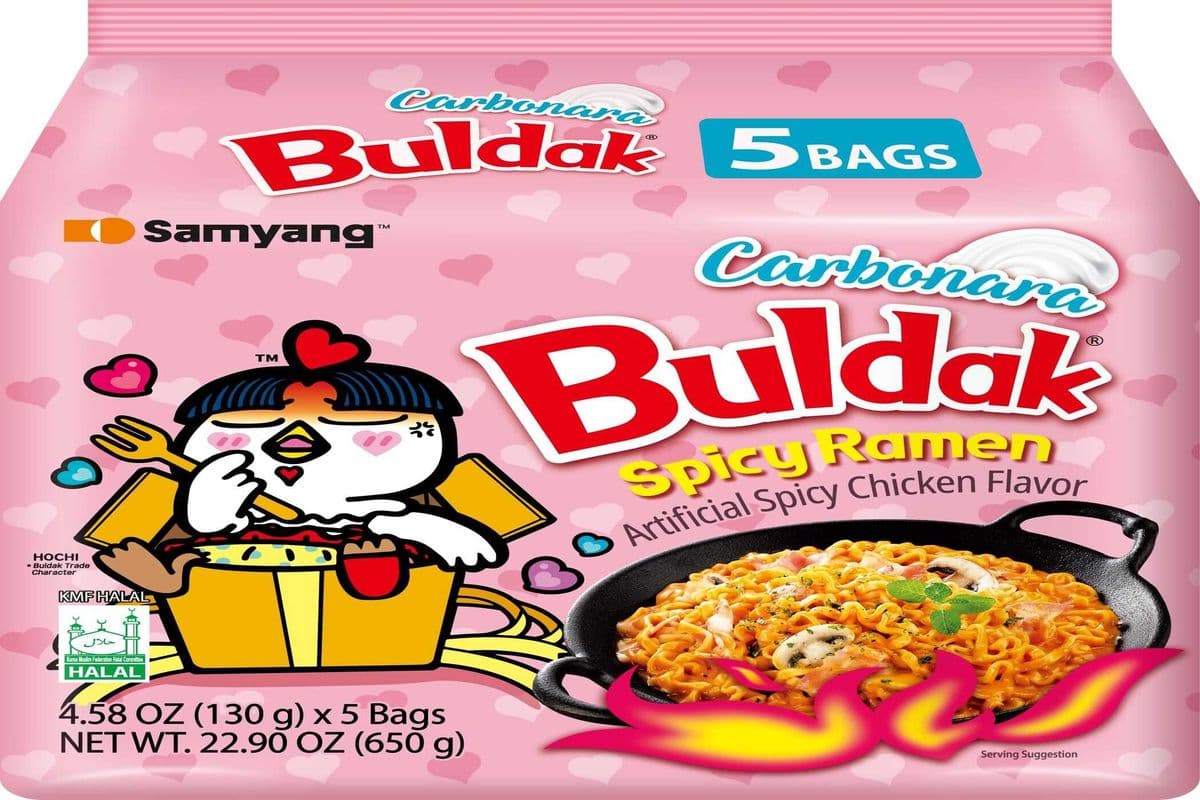 Samyang Hot Chicken Carbonara Ramen 5 Pack (650g)