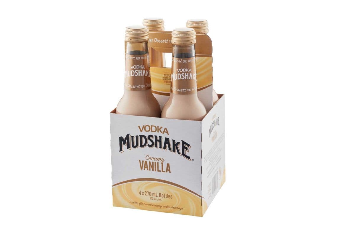 Vodka Mudshake Creamy Vanilla (4 Pack) (4 x 270 ml  Bottles)