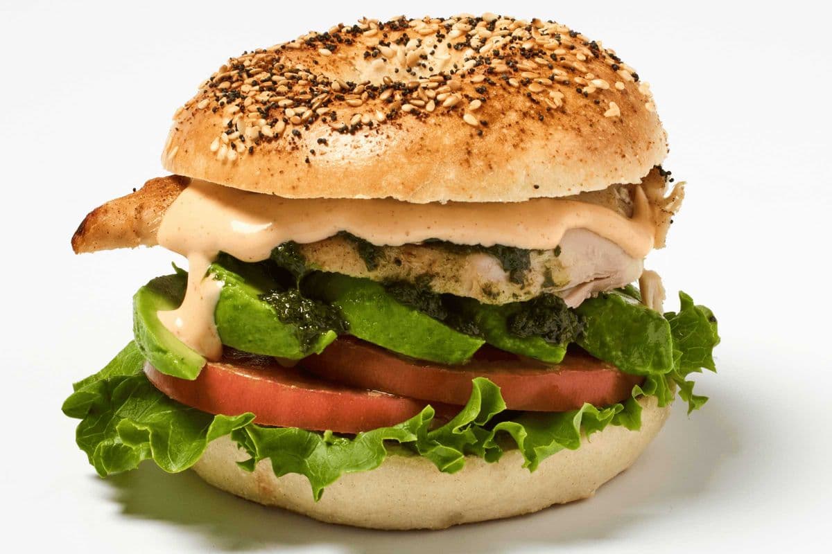 California Roasted Chicken Bagel