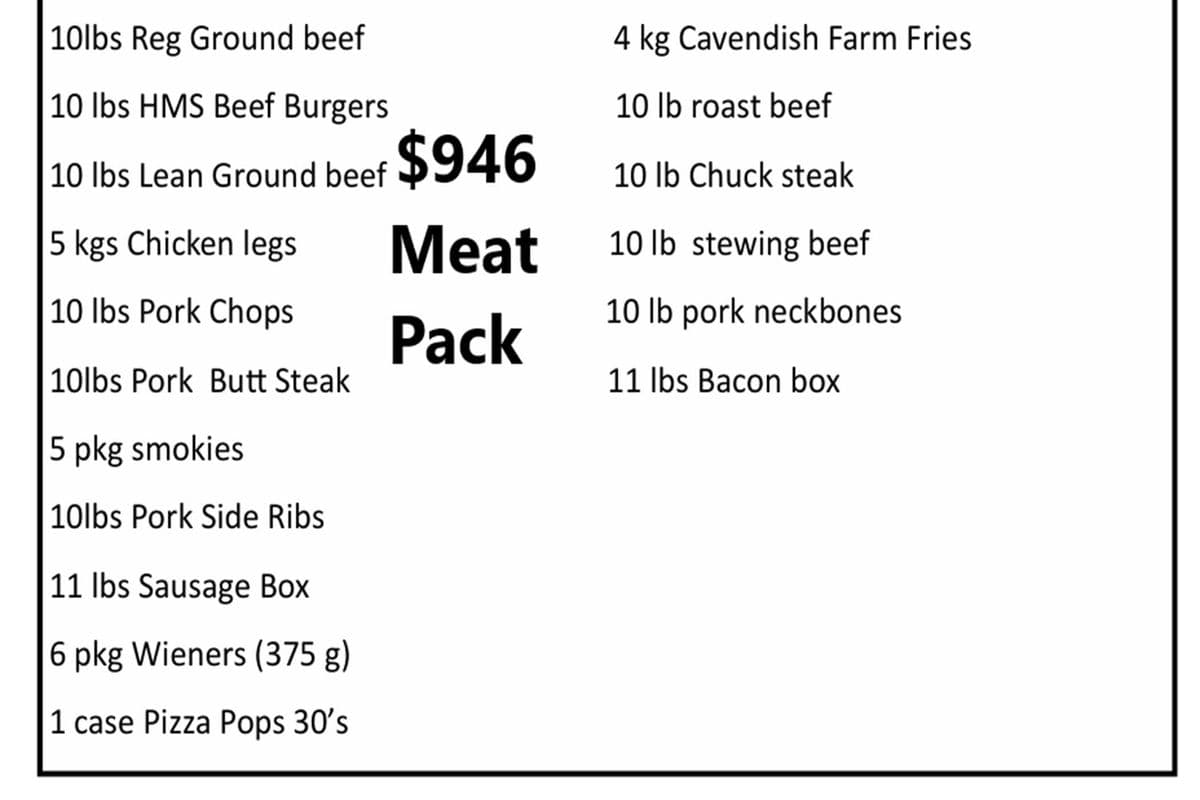 $946 Meat Pack