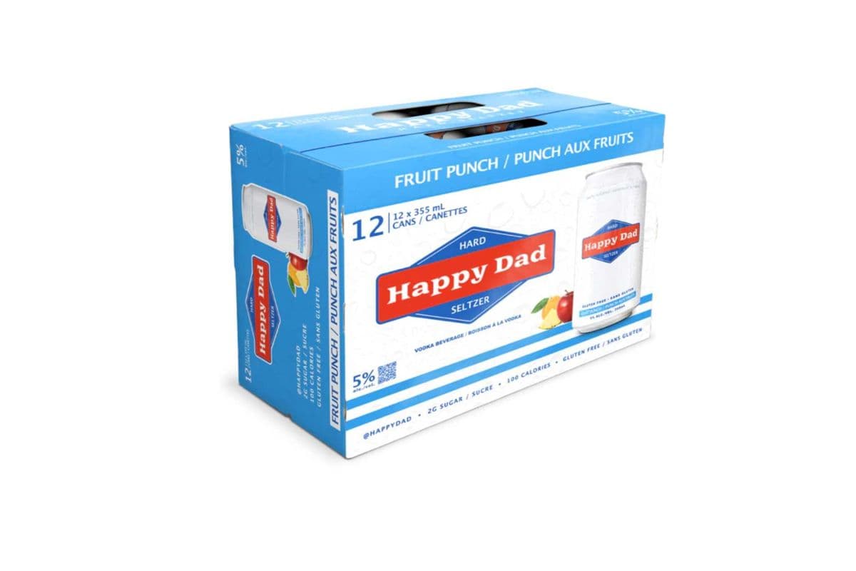 102463 - HAPPY DAD HARD SELTZER FRUIT PUNCH (12 x 355ML (CANS))