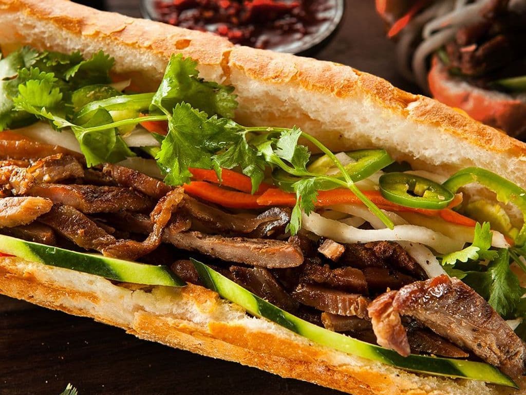 Grilled Lemongrass Chicken Bánh Mì