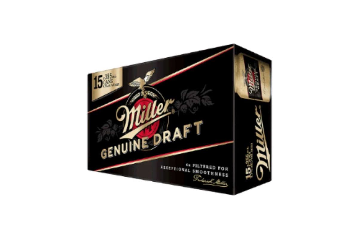 Miller Genuine Draft (15 x 355 ml Cans)