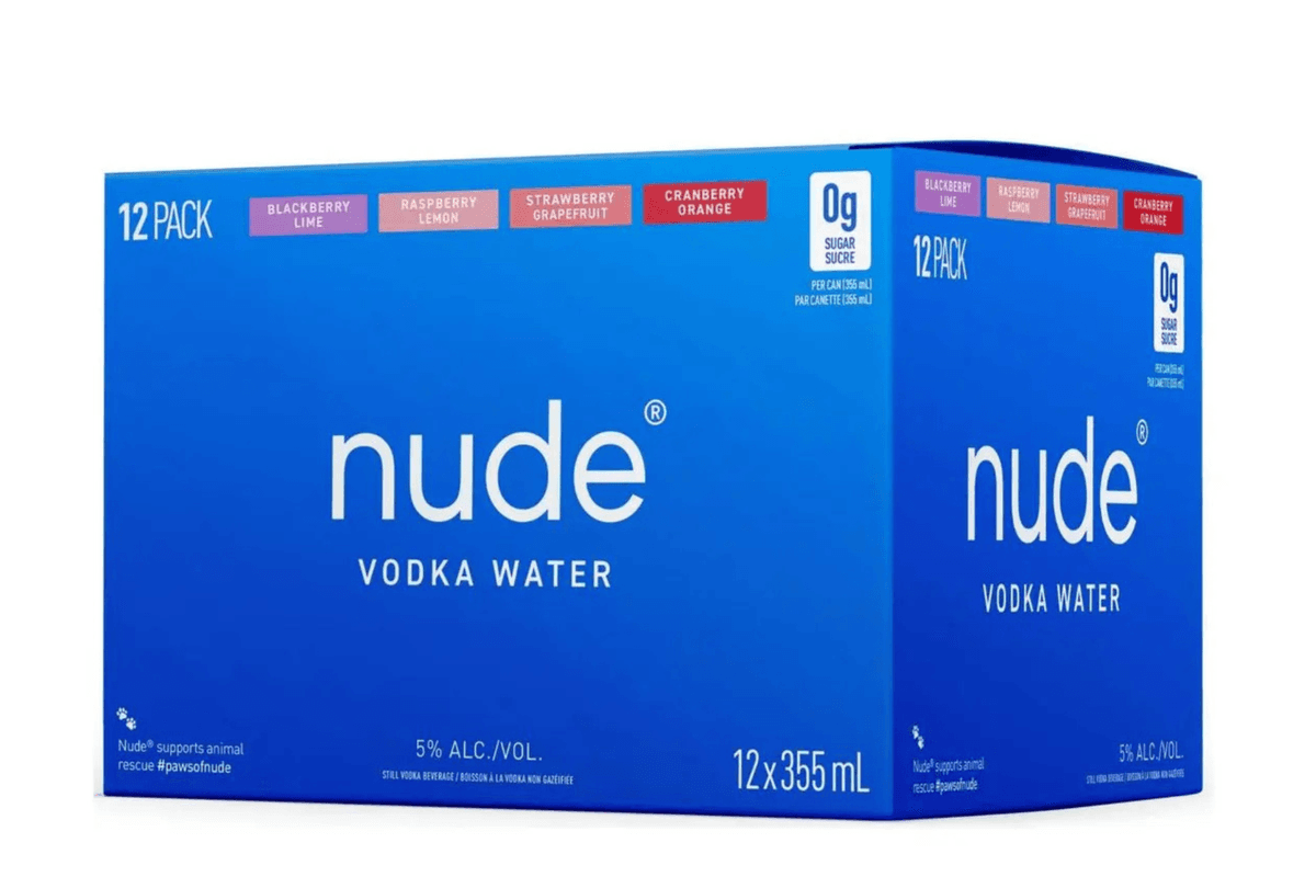Nude Vodka Water Mixer (12 pack) (12 x 355ml)