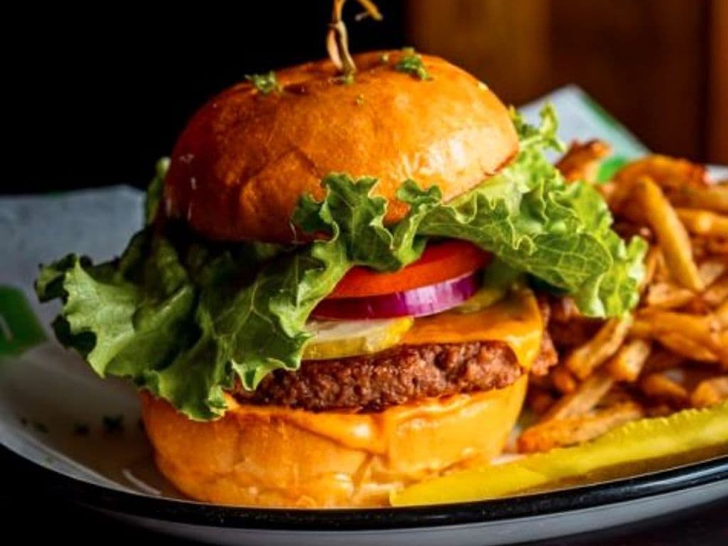 Plant-Based Cheeseburger