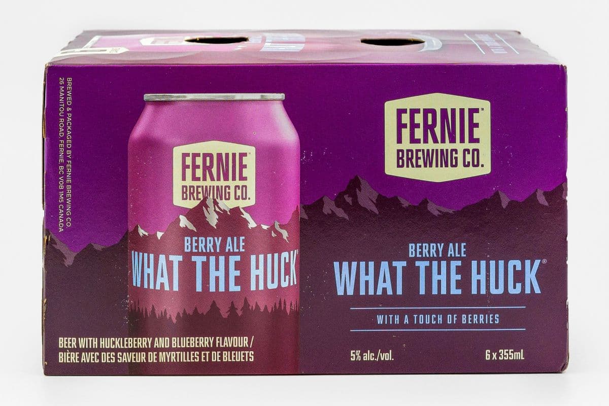 Fernie Brewing What The Huck Huckleberry Ale (6 Cans) (1 x 355 ml)