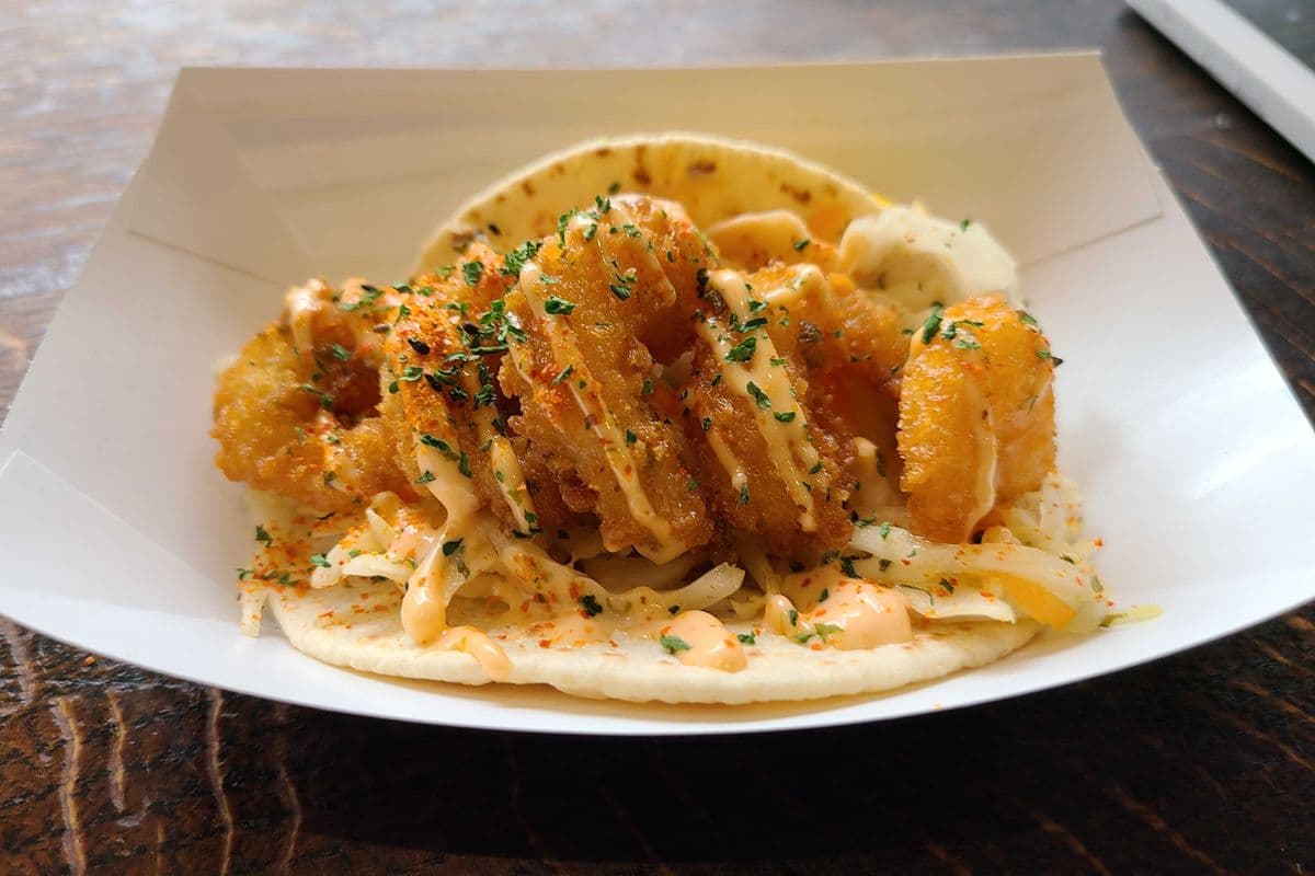 Jalapeno Popcorn Shrimp Taco