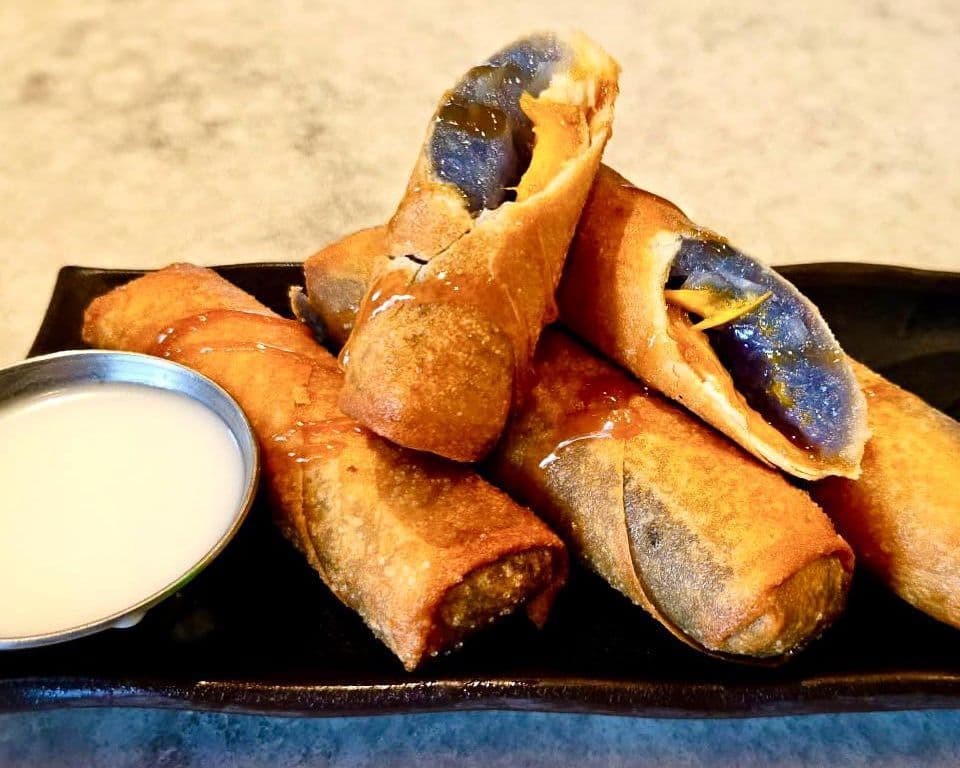 Crispy Mango Sticky Rice Rolls